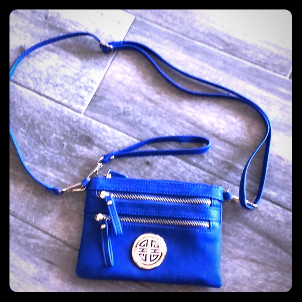 Blue small cross body